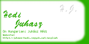 hedi juhasz business card